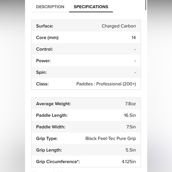 JOOLA Ben Johns Perseus 3S 14mm Pickleball Paddle - Picture 10 of 10